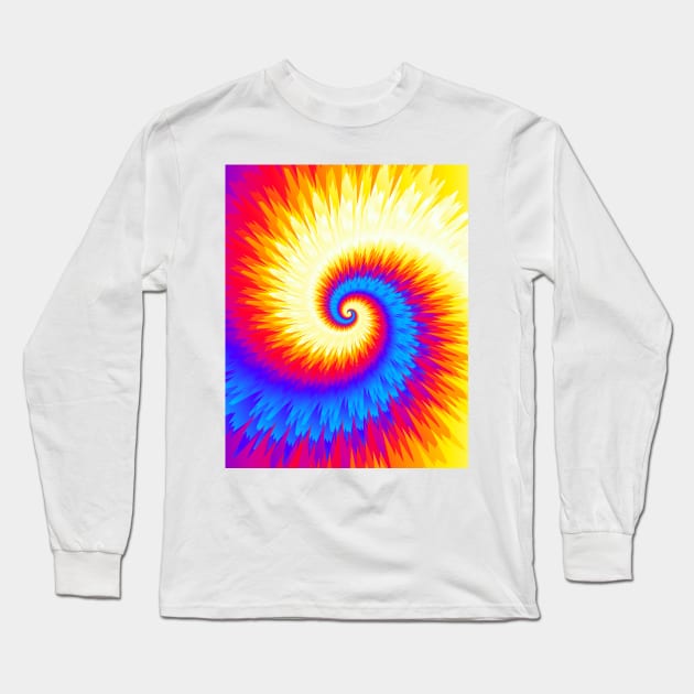 Tie Dye 02, fire and ice Long Sleeve T-Shirt by Slanapotam